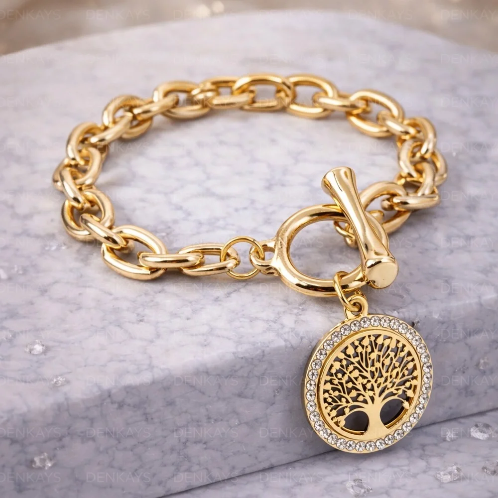 Gold Tree of Life Bracelet - Picture 3 of 4